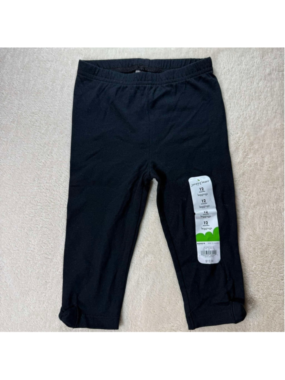 Girl Jumping Beans Leggings 12M Black